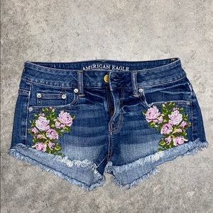 AEO denim shorts